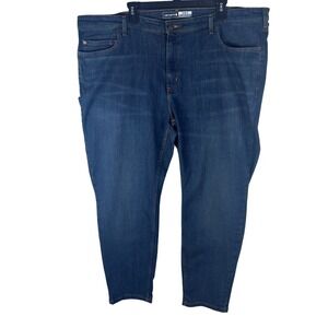 Carhartt Womens Rugged Flex Slim Fit Tapered Leg Jeans Size 22 Blue BD4976-W NEW